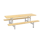Eight-person Dining Table with Long Benches (CZ180101) - Dining Hall configuration, Dining Halls.