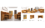 Office DFCBGS002 - 3D visualisation of the complete room layout.