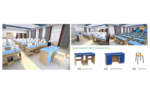 Computer Classroom DFCJSJ001 - 3D visualisation of the complete room layout.