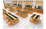Woodworking Workshop DFCMG002 - 3D visualisation of the complete room layout.