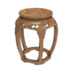 Solid Wood Drum Stool (XSD24) - Tea Classroom configuration, Special Classrooms.