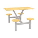 Four-person Dining Table (Z5026404) - Dining Hall configuration, Dining Halls.